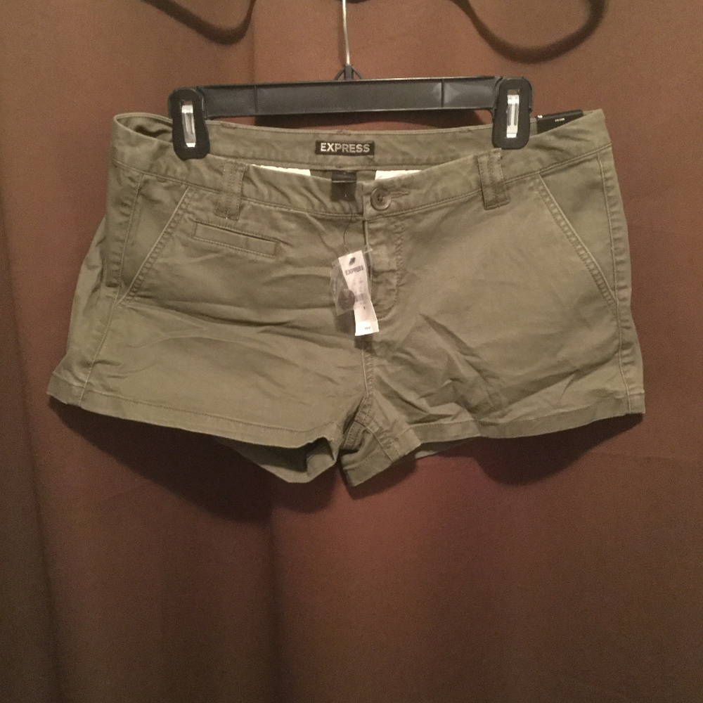 Express Army Green Summer Shorts Sz 6